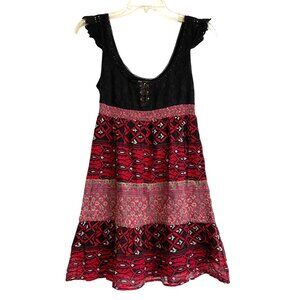 Free People Girls Kids Dress Silk Cotton Blend‎ Boho Summer Cottagecore Size 4